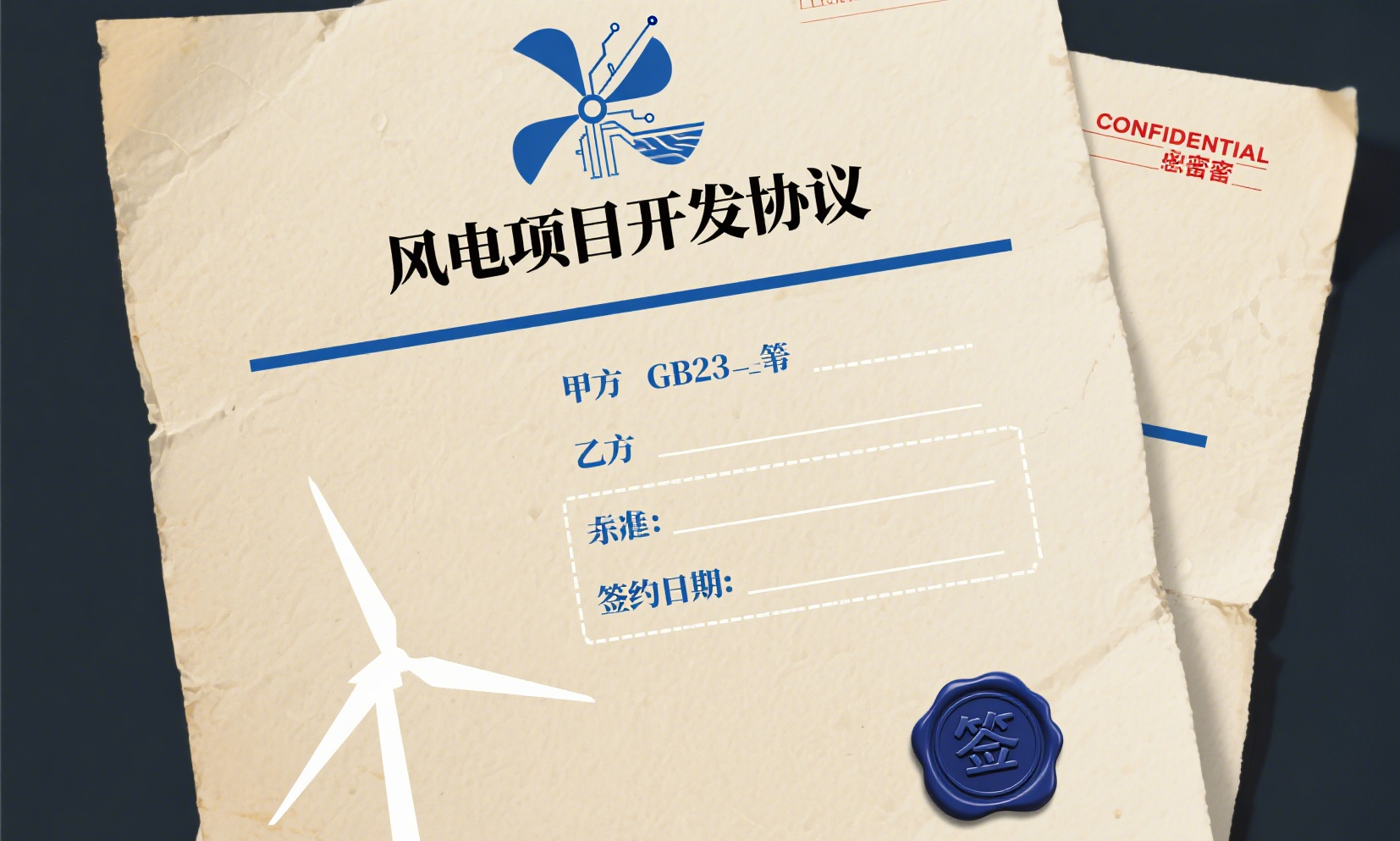 风电项目申报文件配图