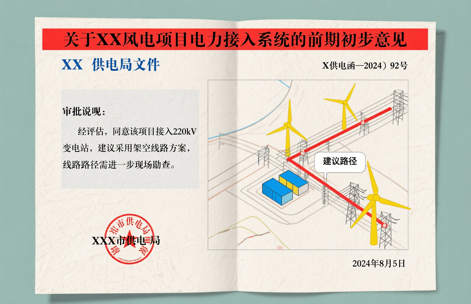 前期接入初步意见（供电局）